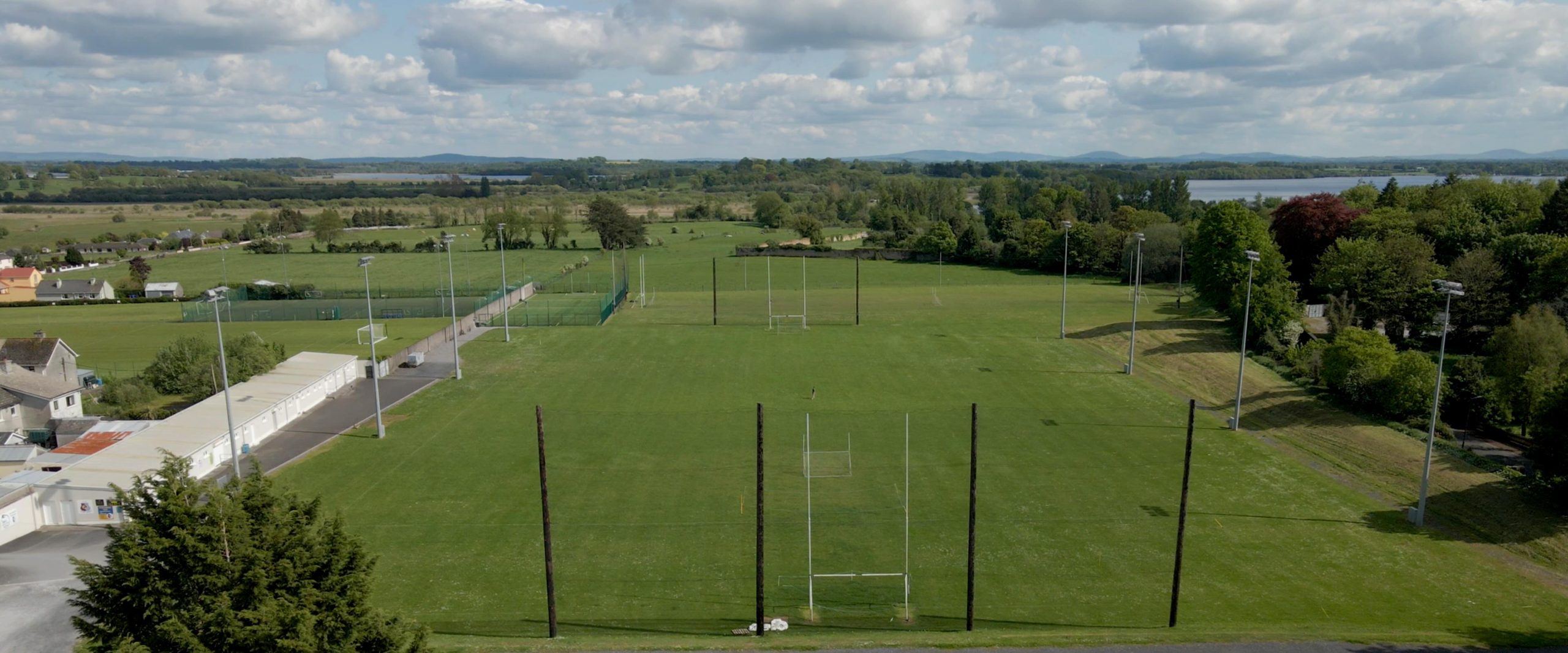 Portumna's GAA pitch is nestled between Portumna town, Lough Derg and Portumna Castle.